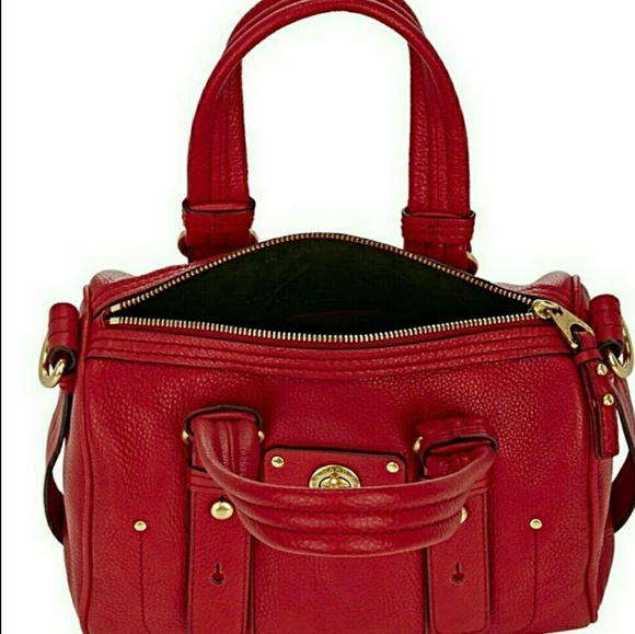 *NWT* MARC JACOBS GORGEOUS RED LEATHER SATCHEL - Picture 7 of 8